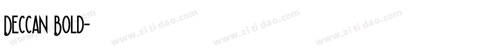 Deccan Bold字体转换